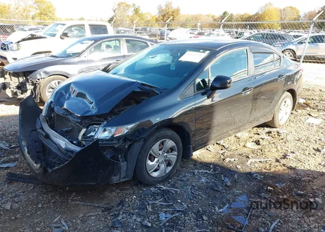 2013 Honda Civic Lx z USA, uszkodzony, nr VIN 2HGFB2F50DH572935